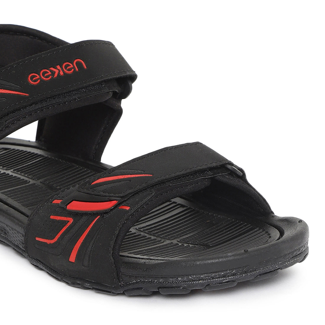 Eeken Black Daily Wear Sandals For Men